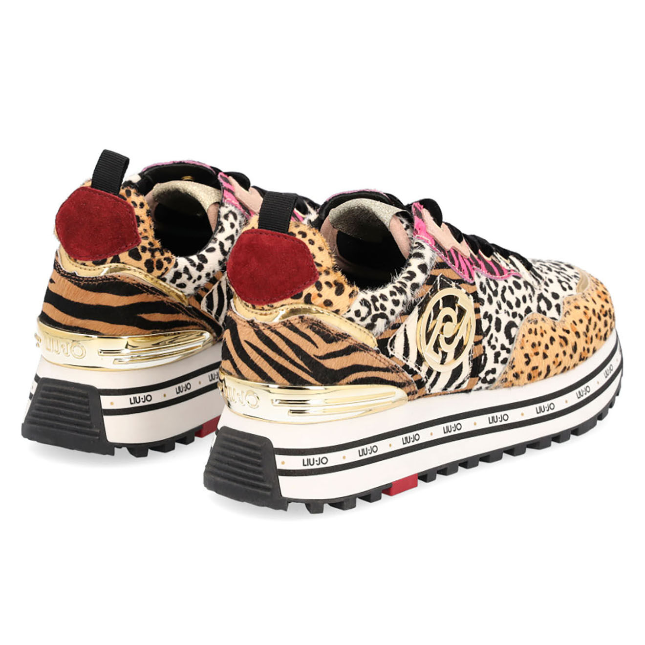 Liu-Jo Sneakers en Cuir Maxi animal