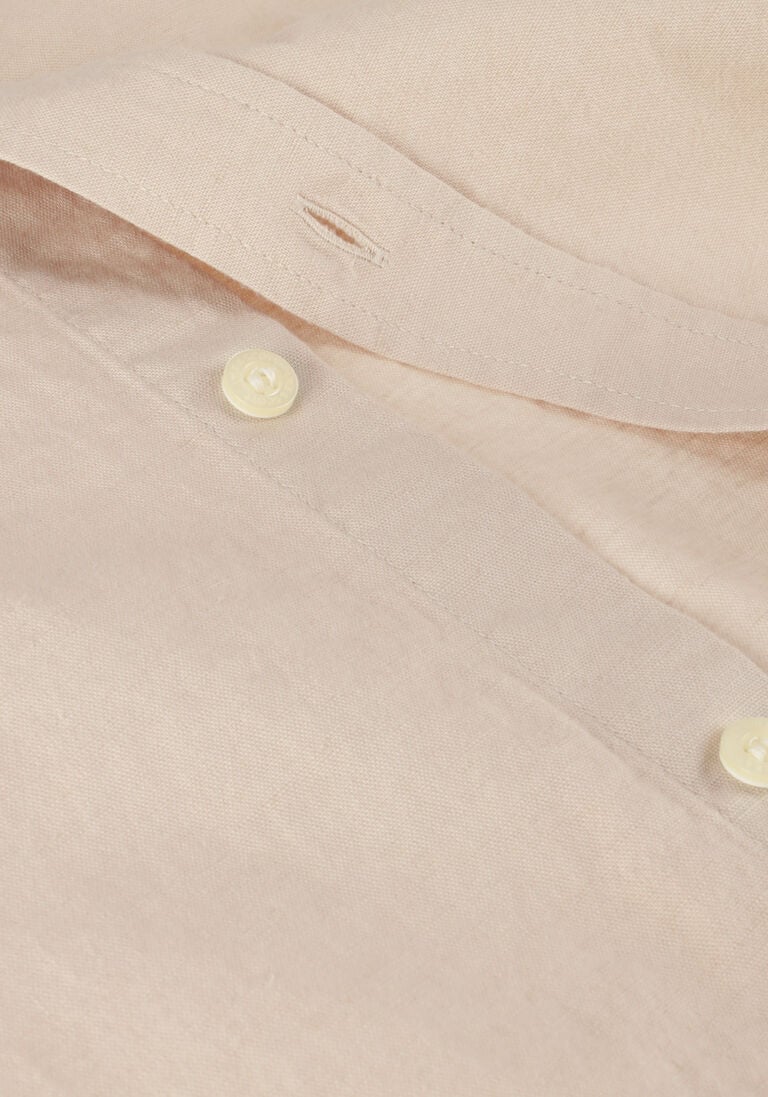 LYLE & SCOTT beige lyle & scott casual overhemd cotton linen button down shirt