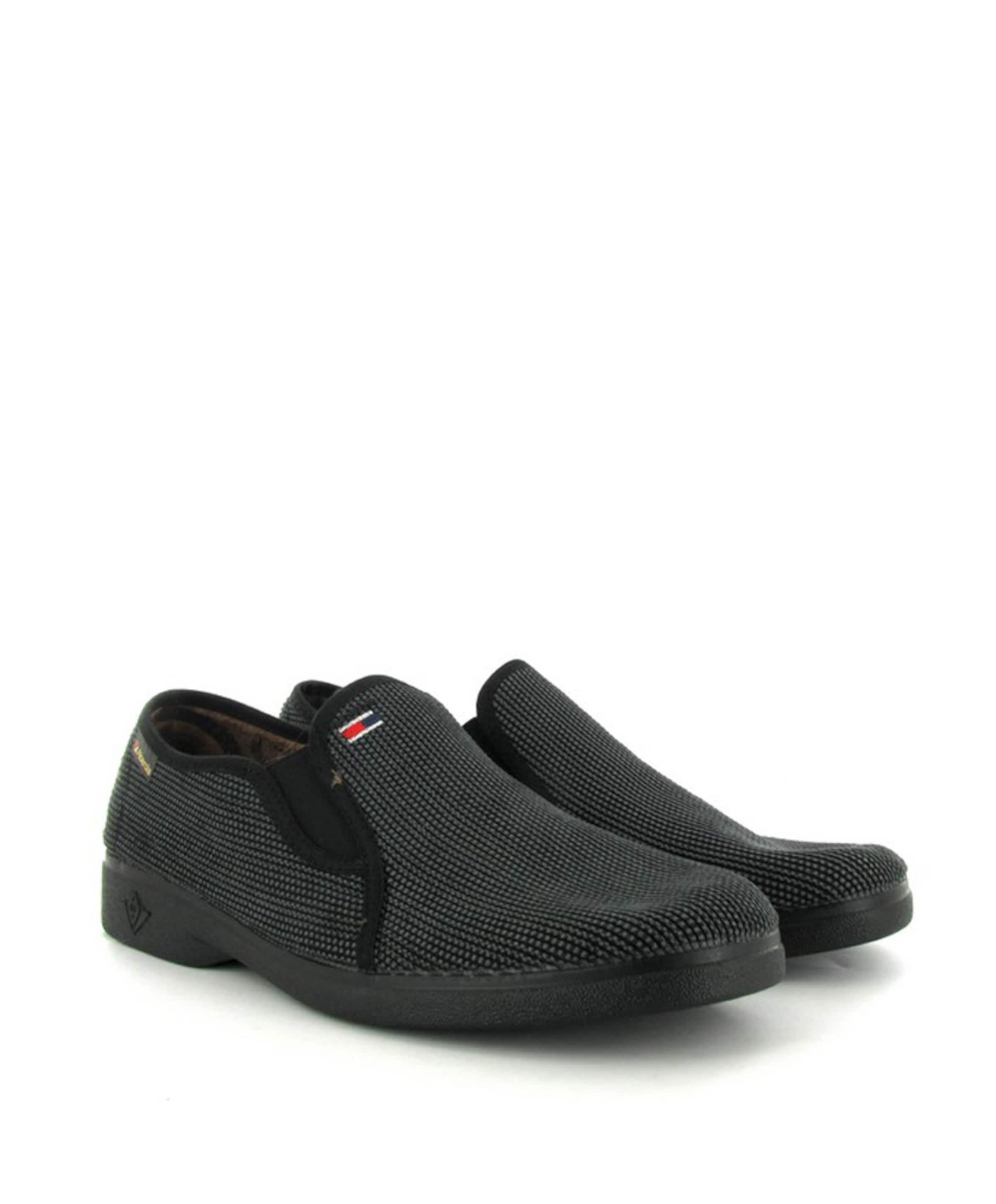 Seelen Alberola T6095B heren pantoffels zwart