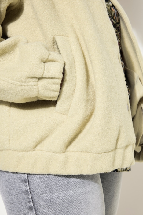 Blouson, oversized, Wolloptik