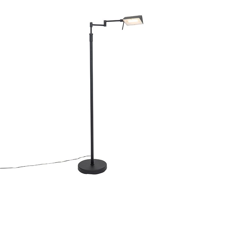 Design vloerlamp zwart incl. LED met touch dimmer - Notia