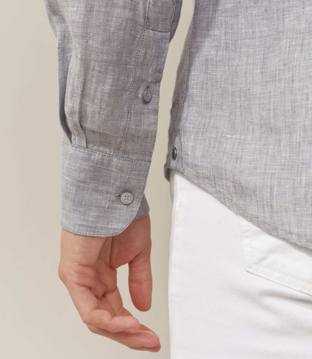 Chemise casual gris-clair 