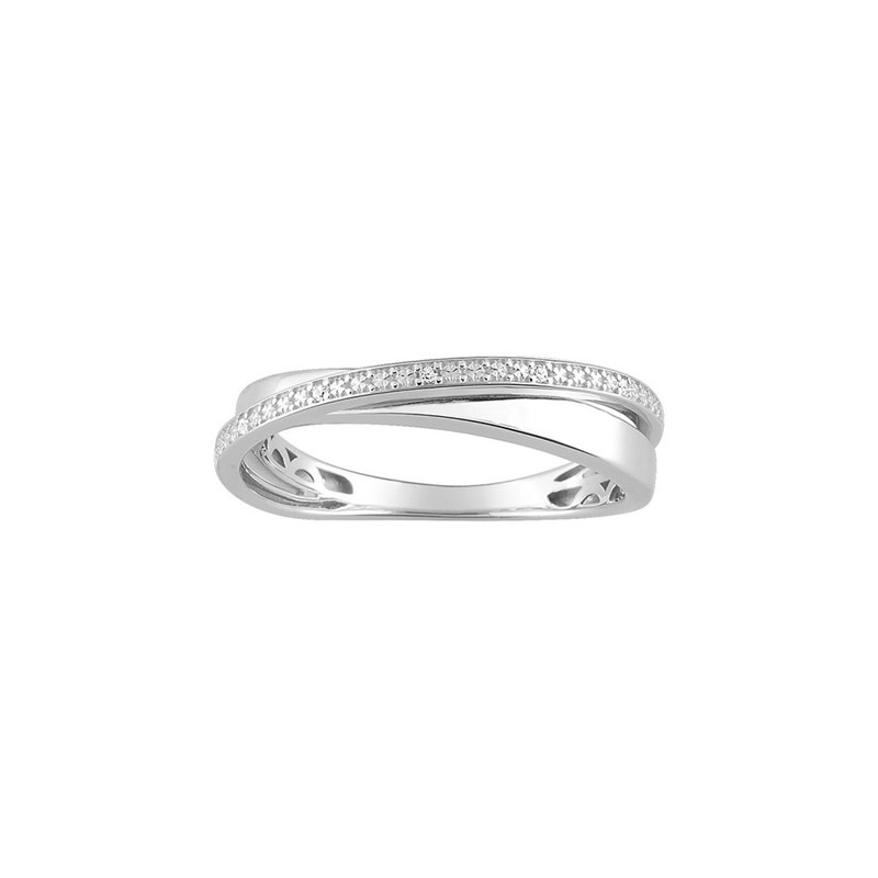 Bague Femme - Or 9 Carats - Diamant 0,02 Carats