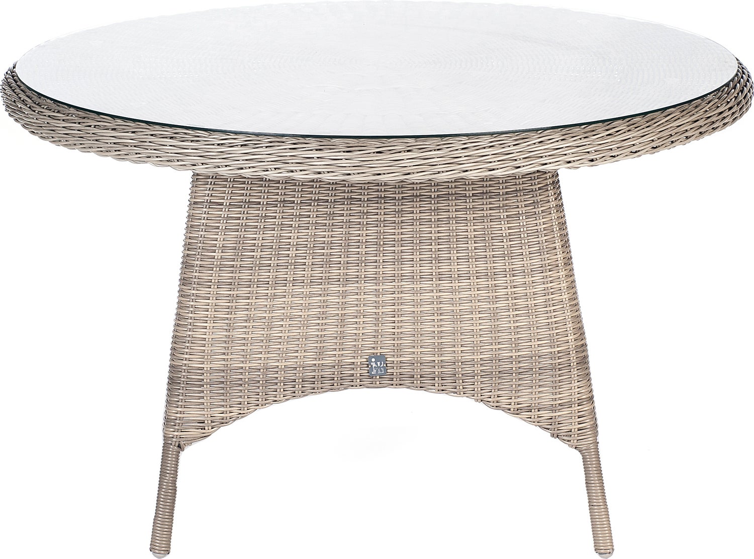 Intratuin eettafel Lima kobo grijs D 125 H 76 cm