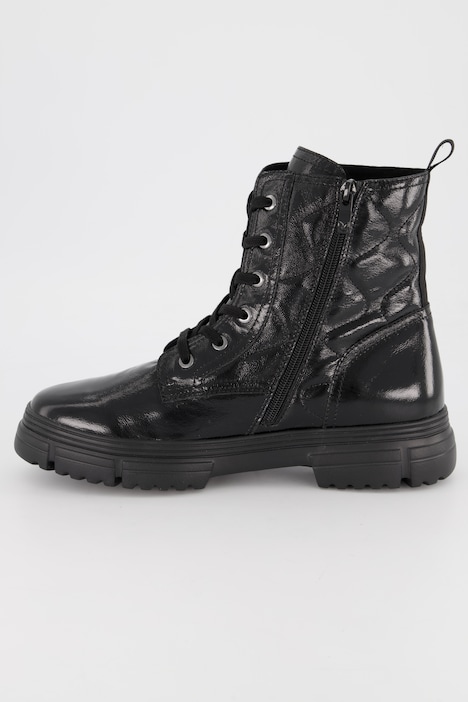 Caprice Lackleder-Boots, Steppung, Komfortweite