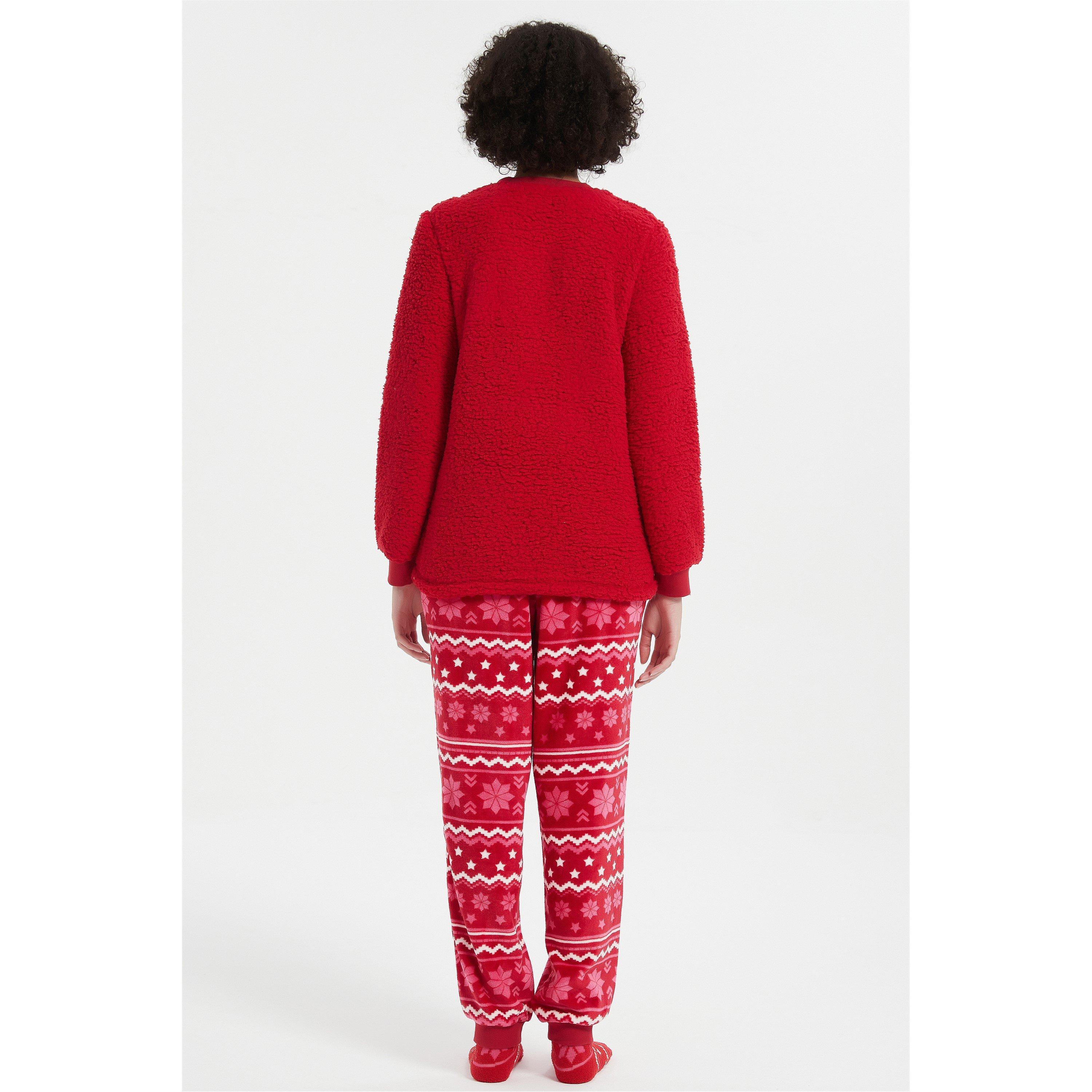 Linea Ladies Cosy Pyjama and Hot Water Bottle Gift Set