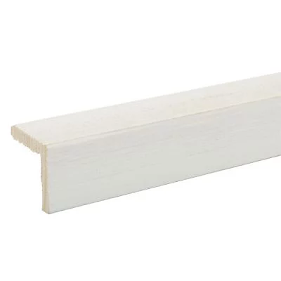Baguette d'angle brossée blanc 250 x 27,5 cm