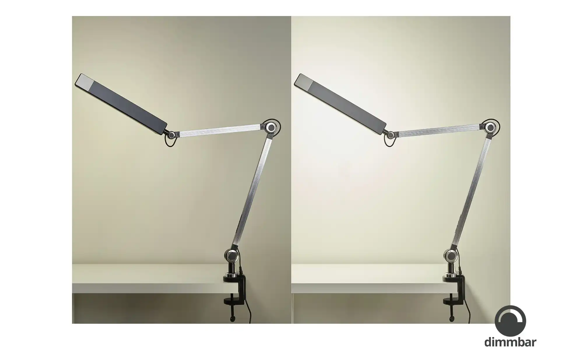 KHG LED-Klemmleuchte, 1-flammig, schwarz mit Touchpad