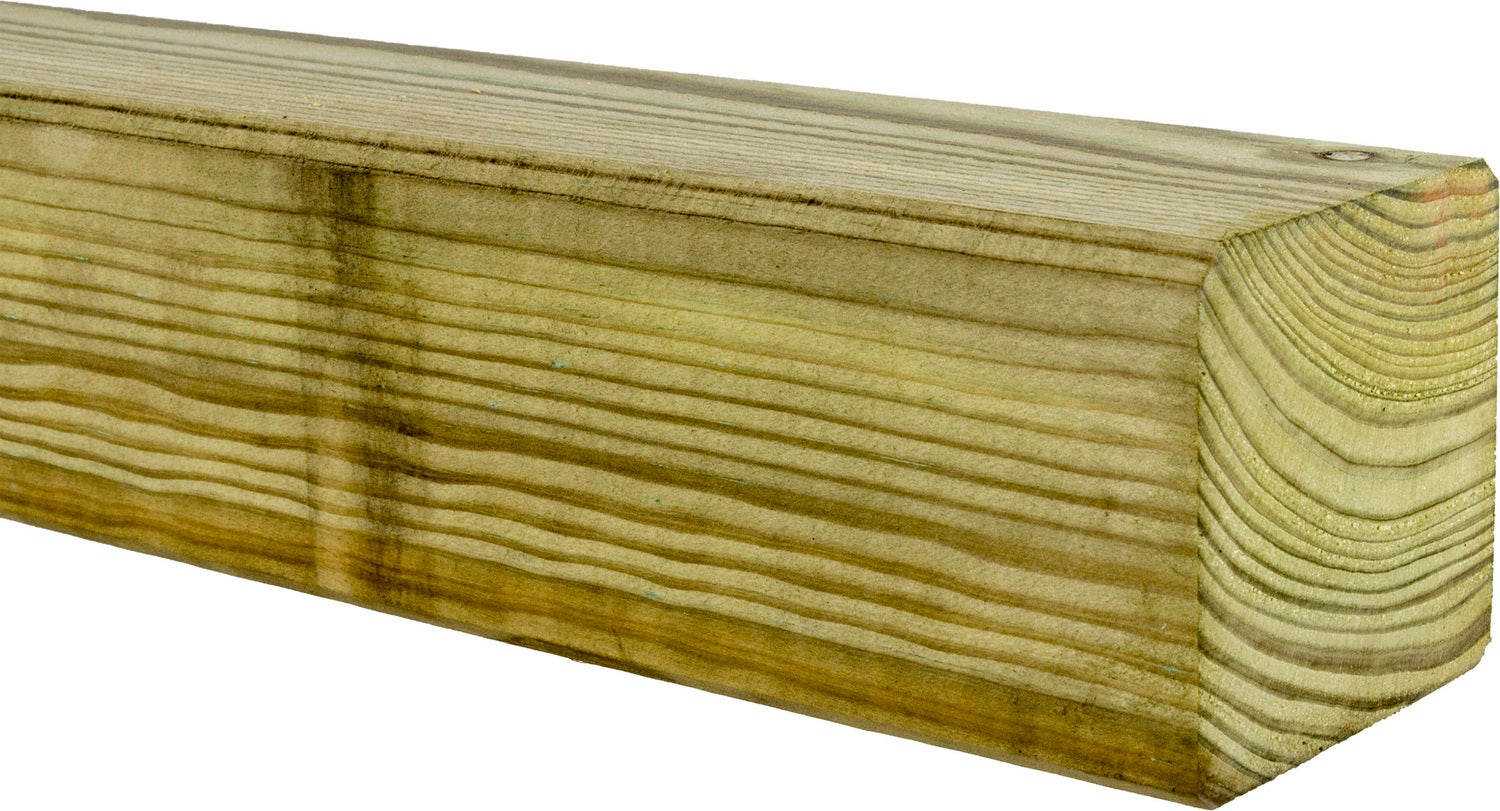 Tuinbalk naturel 6,8 x 6,8 x 290 cm