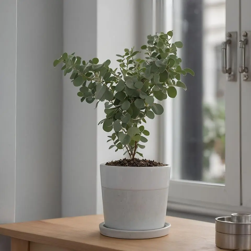 Gomboom - Set van 4 - Eucalyptus 'Pulverulenta' - Hoogte 25-40cm - ⌀12cm