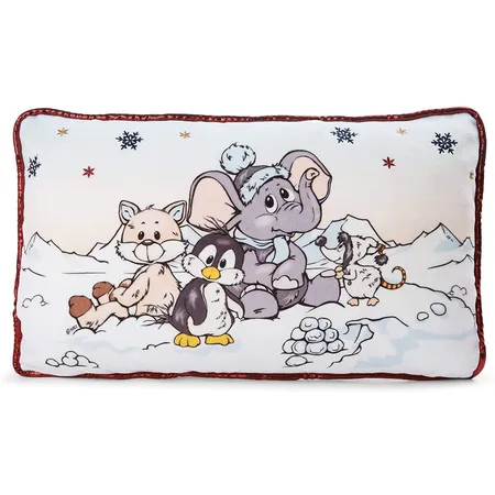 NICI 47293 Kuschelkissen Elefant, Pinguin, Schneefuchs – Flauschiges