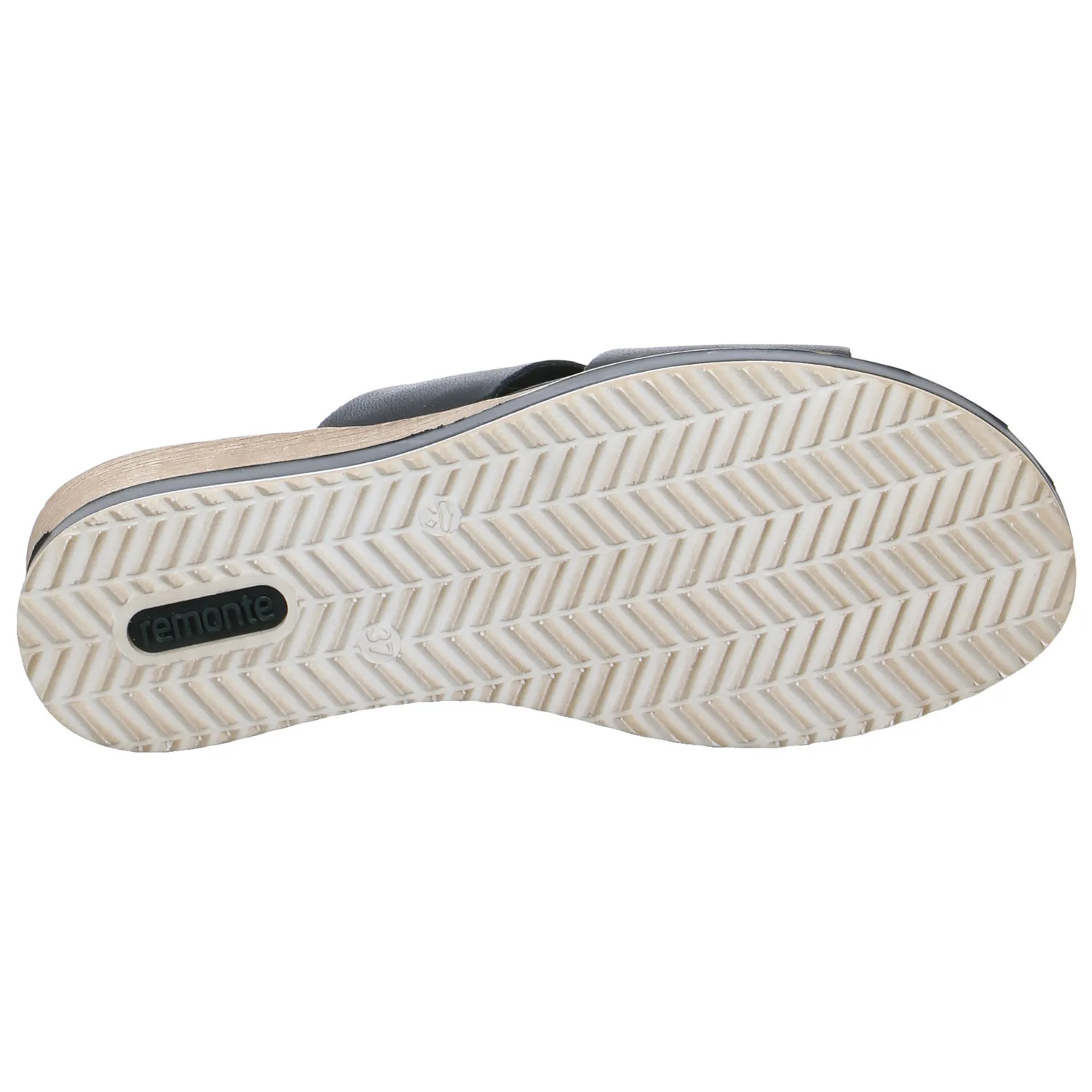 REMONTE Pantolette Schwarz Leder