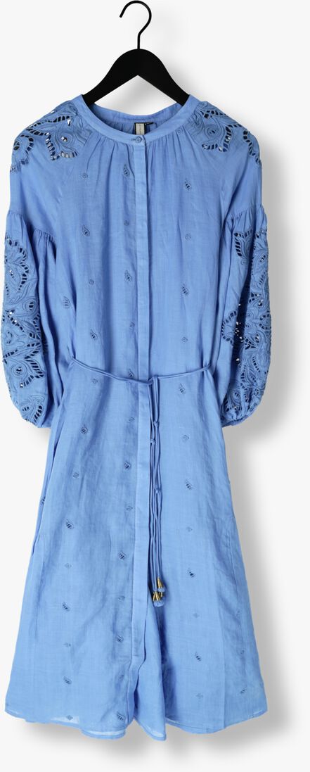 blauwe scarlett poppies midi jurk liwa long dress