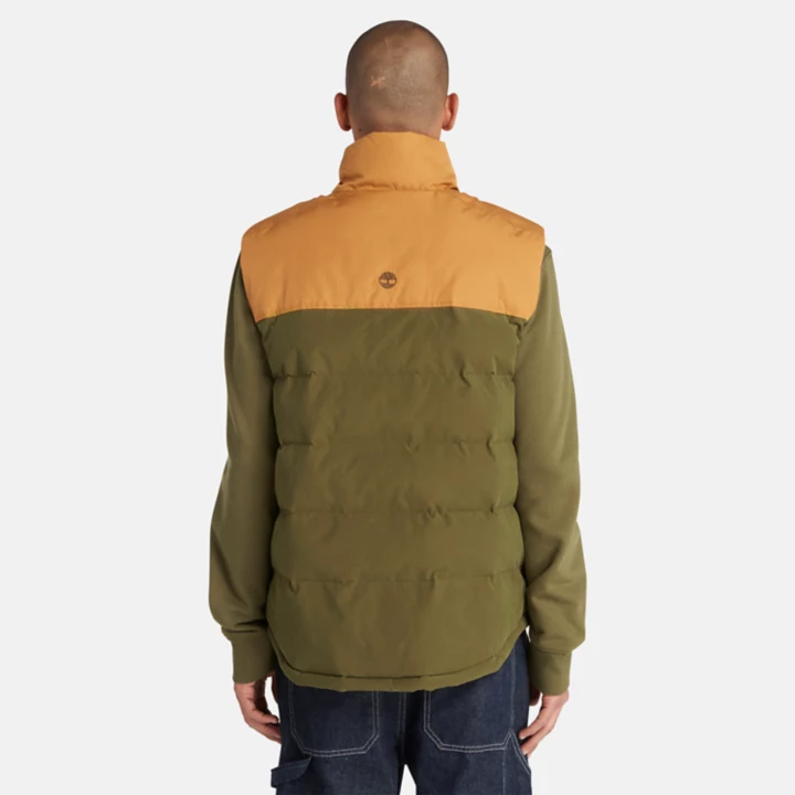 Colete acolchoado Welch Mountain para homem, na cor verde.