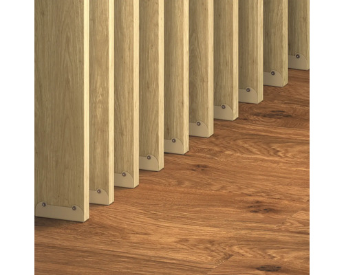 Lamel voor roomdivider, lamellenwand, Saragossa eiken, 2800 x 88 x 22 mm