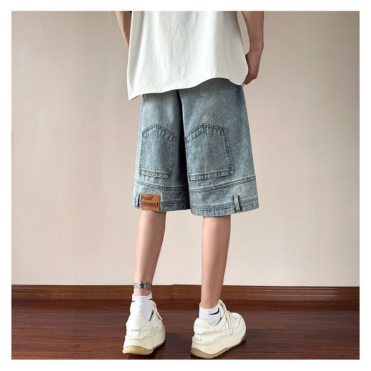 Tiaota - Mid Rise Washed Denim Shorts