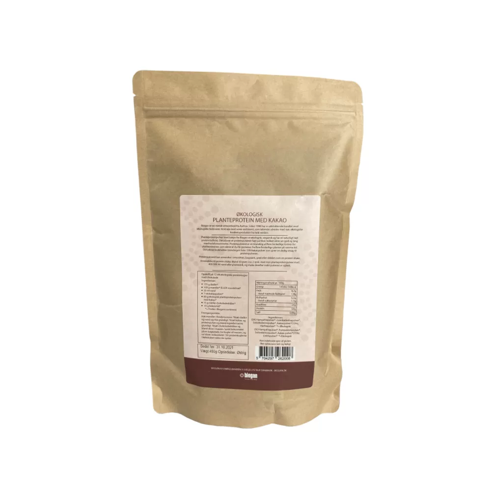 Biogan Planteprotein med Kakao Ø - 450 g