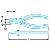 Pince coupante diagonale Facom 180 mm