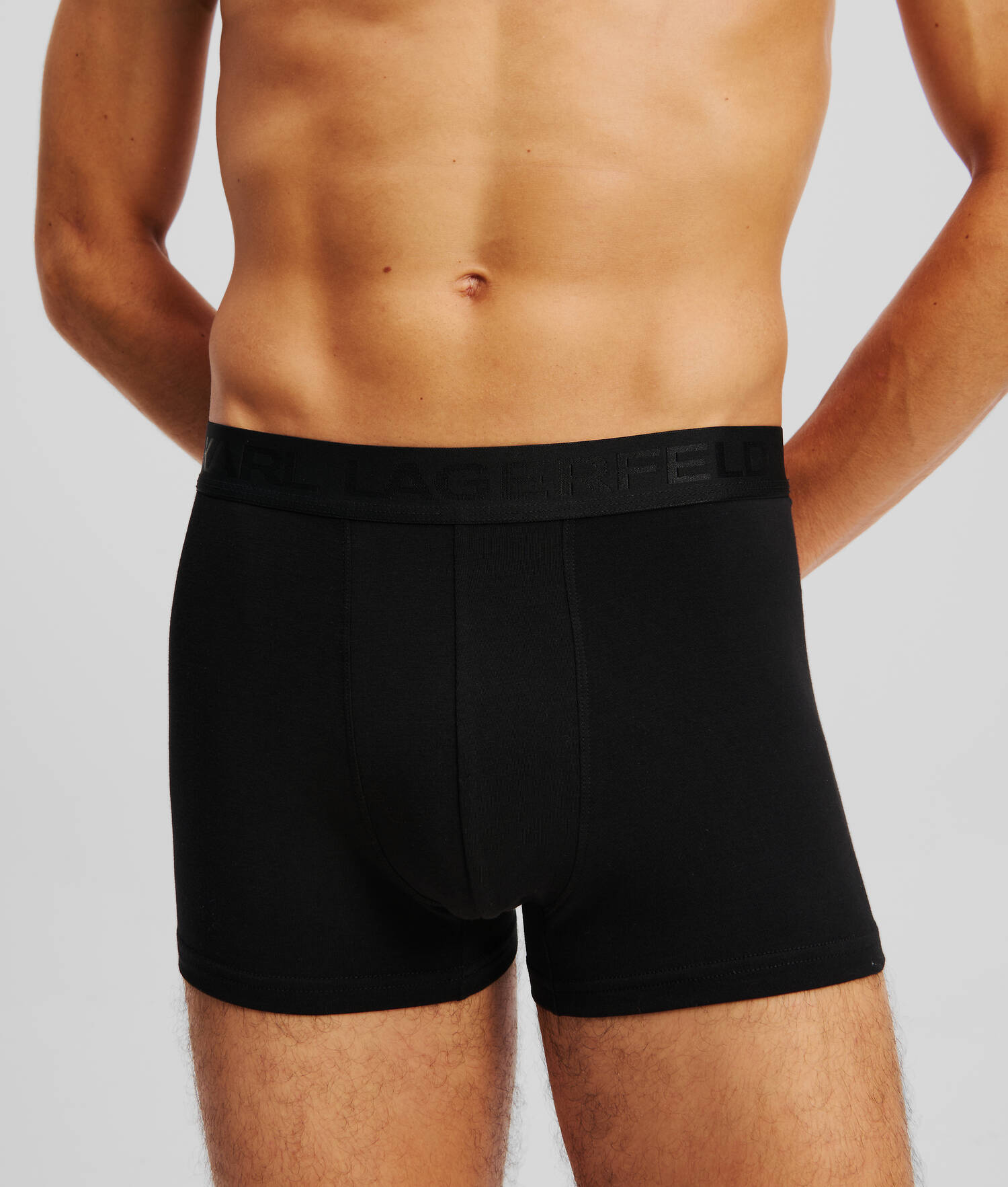 CALEÇONS AVEC LOGO KARL TON SUR TON – LOT DE 3 - Noir