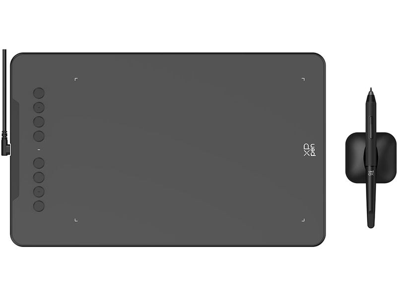 XP-PEN Grafiktablet Deco 01 V3 Ein 254 x 152.4 mm Grafiktablett mit dynamischem 60-Grad-Neigungsbürsten-Effekt und höchster Bewegungsfreiheit