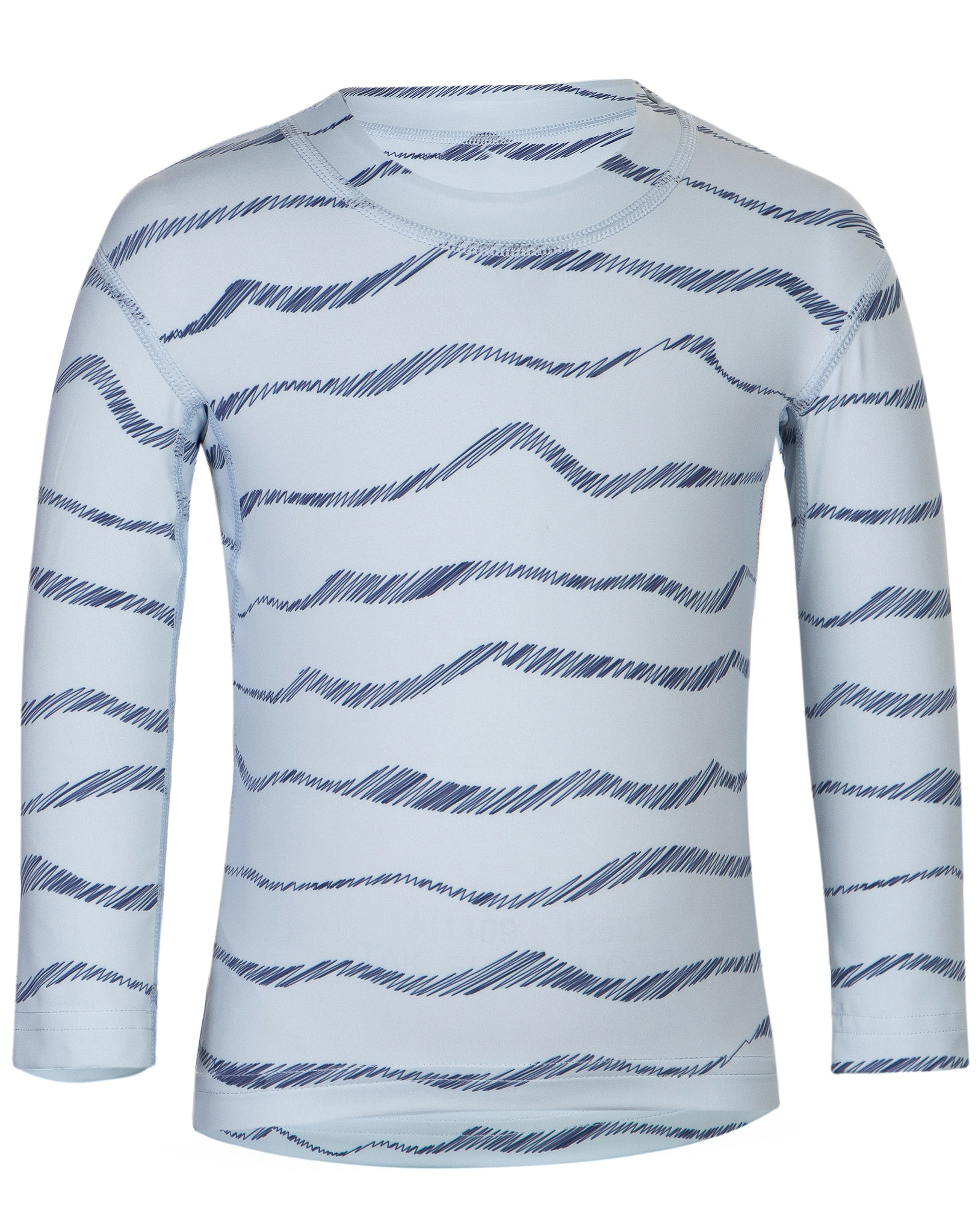 Badeshirt lang BLUE WAVES in blau