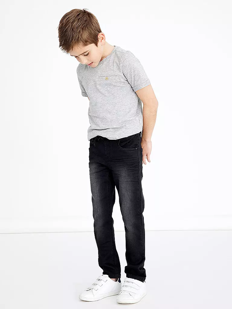 NAME IT Jungen Jeans Regular Fit  schwarz