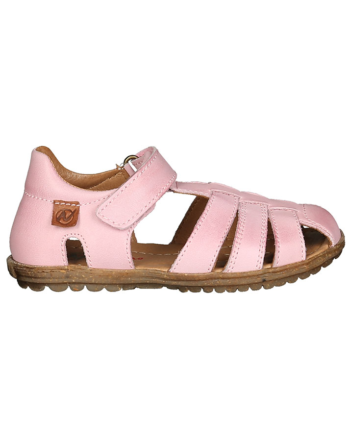 Leder-Sandalen SEE mit Zehenschutz in rosa
