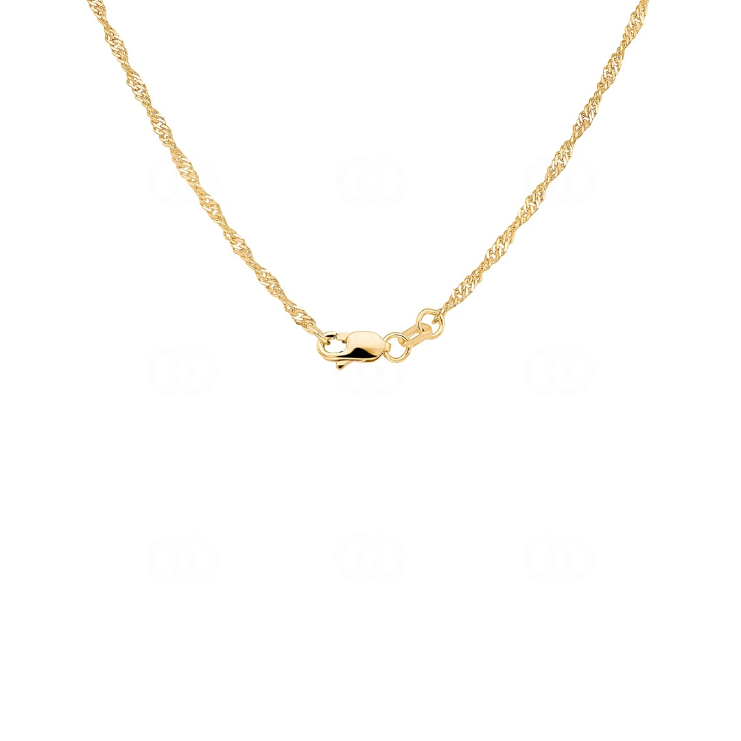 1.6mm Singapurkette 750/18 K Gelbgold