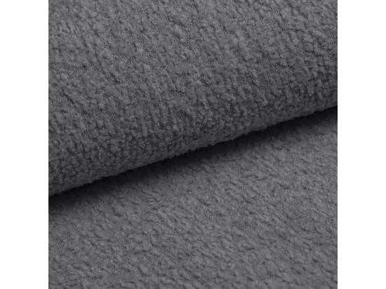 Canapé U 5 places convertible coffre Valentin bouclé Gris
