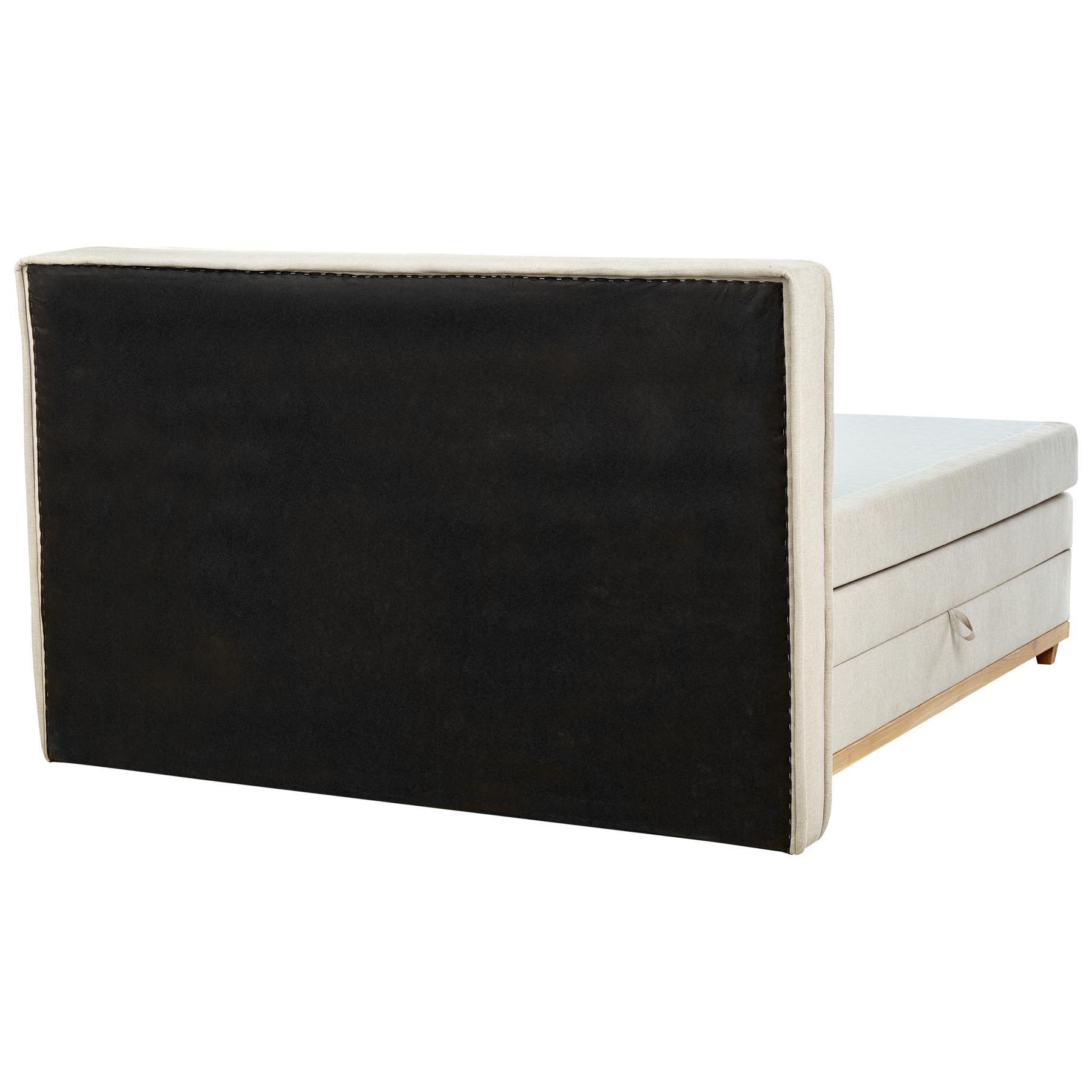 Beliani-DYNASTY-Boxspringbed-Lichtbeige-180 x 200 cm-Polyester