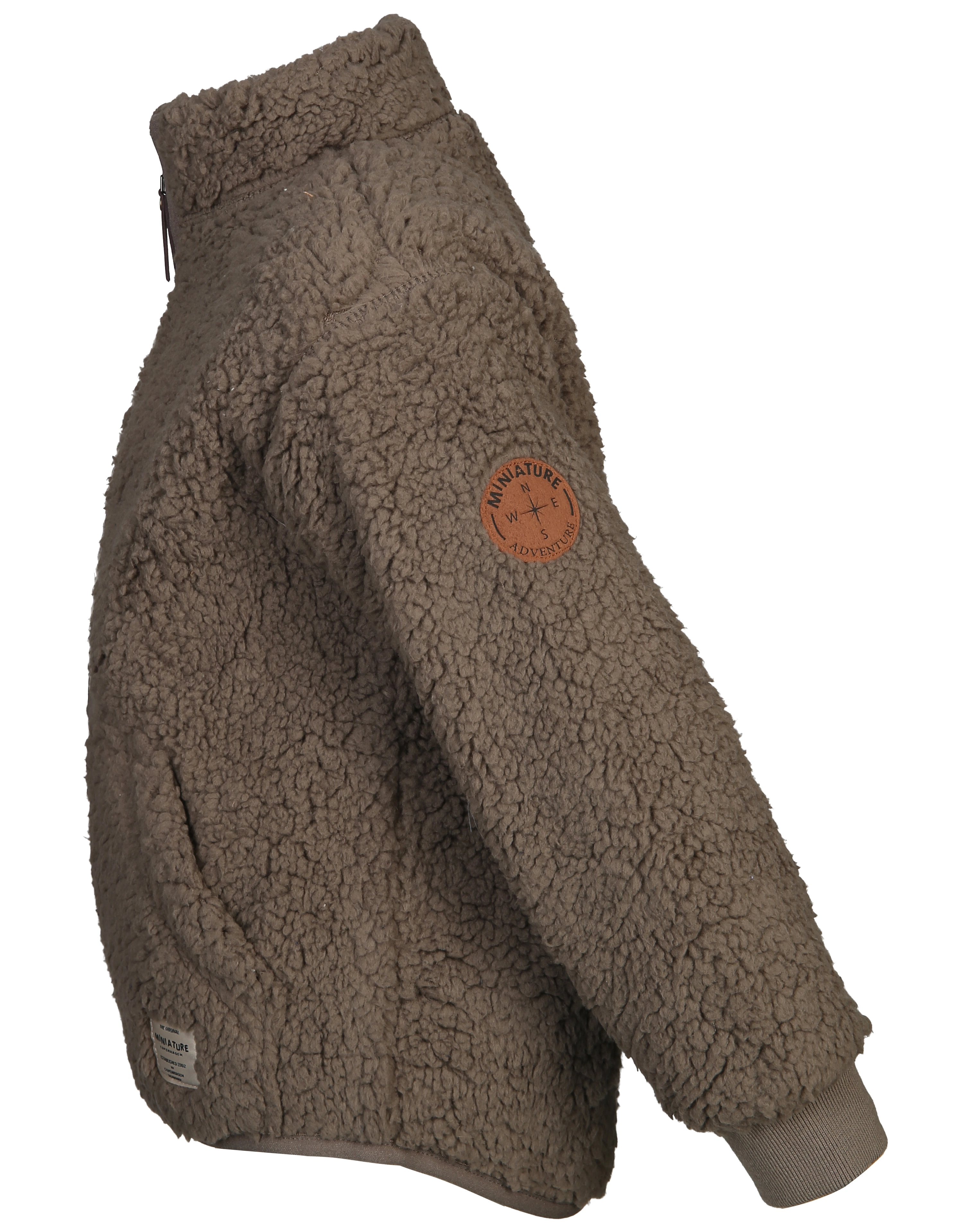 Teddyfleece-Jacke MATSALEH in morel grey