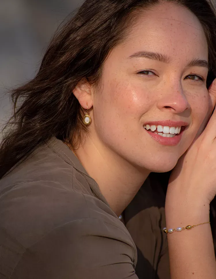 Boucles d'oreilles dormeuses Lise Louise Damas