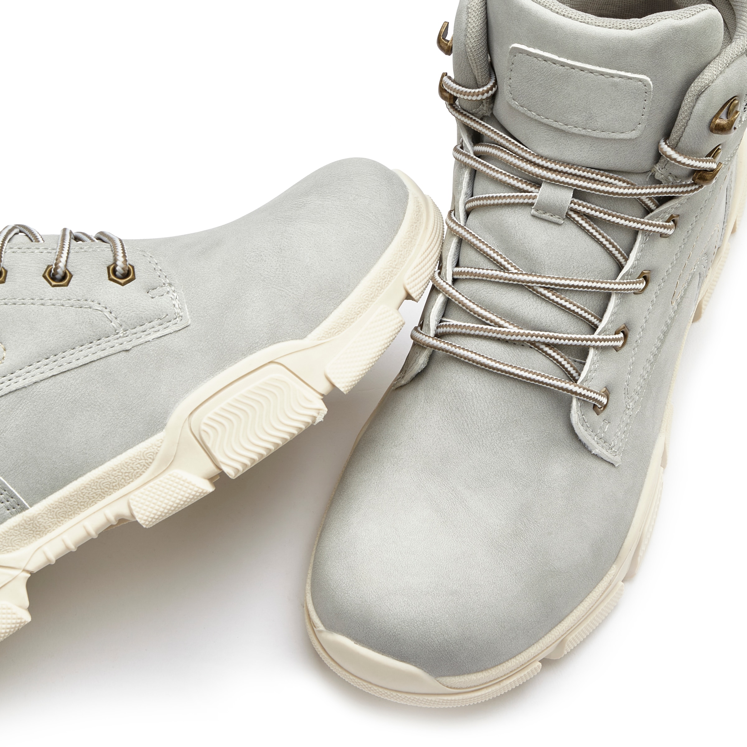 AUTHENTIC LE JOGGER Schnürboots  Schnürstiefelette, Wanderschuhe, Outdoorstiefel mit Profilsohle VEGAN