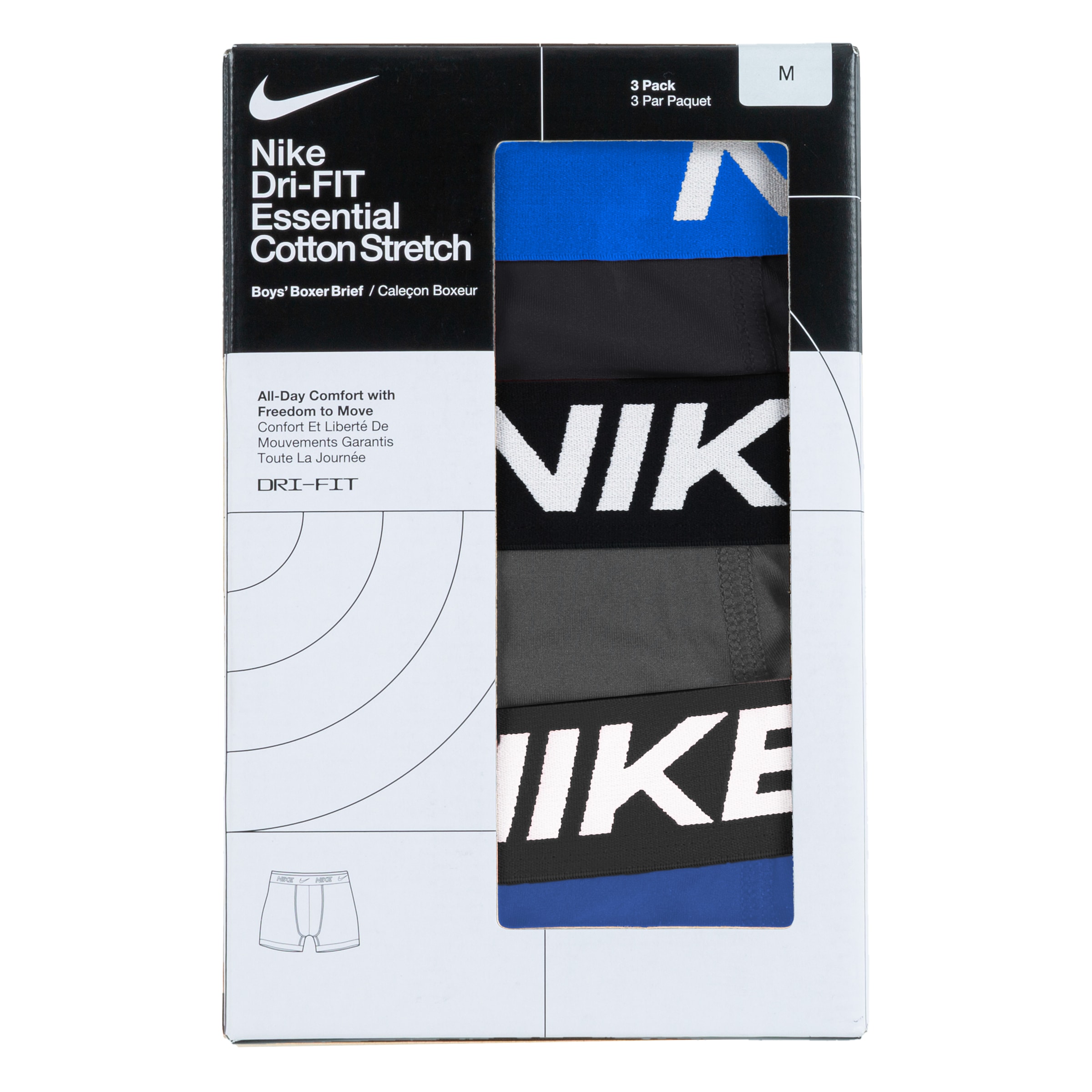Nike Sportswear Boxershorts »EVERYDAY COTTON 3PK BOXER  BRIEF für Kinder«, 3 Stk. für Kinder