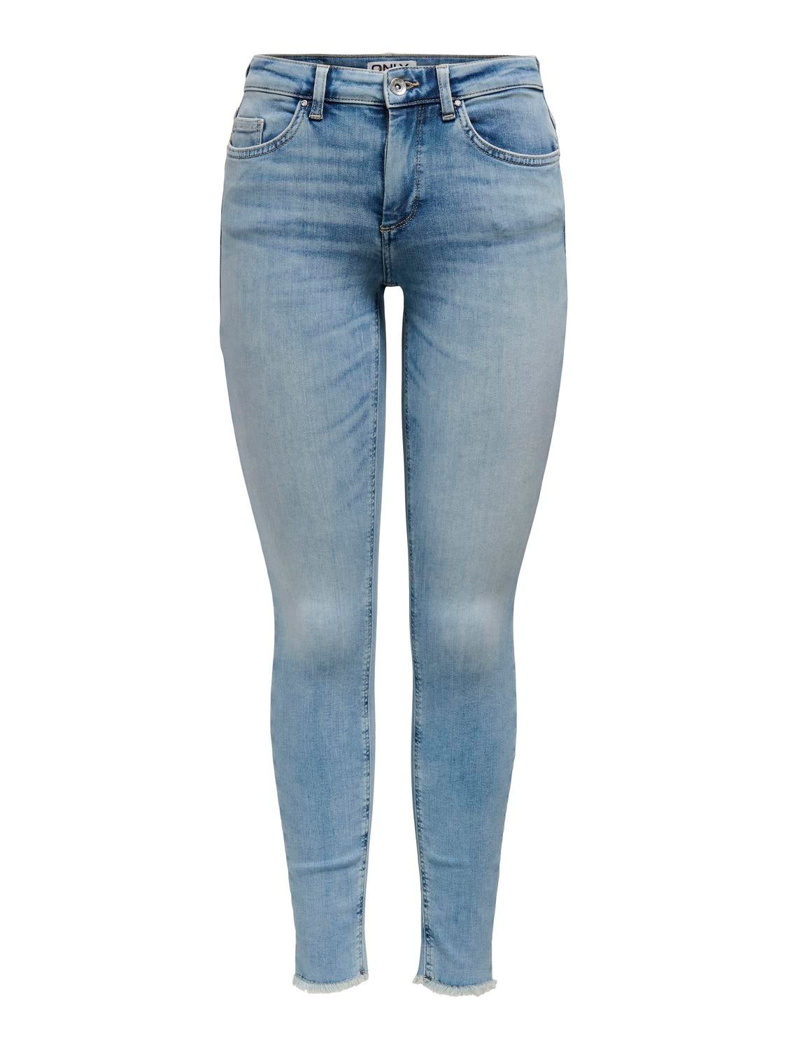 ONLBLUSH Mittlere Taille Skinny Fit Jeans Light Medium Blue Denim