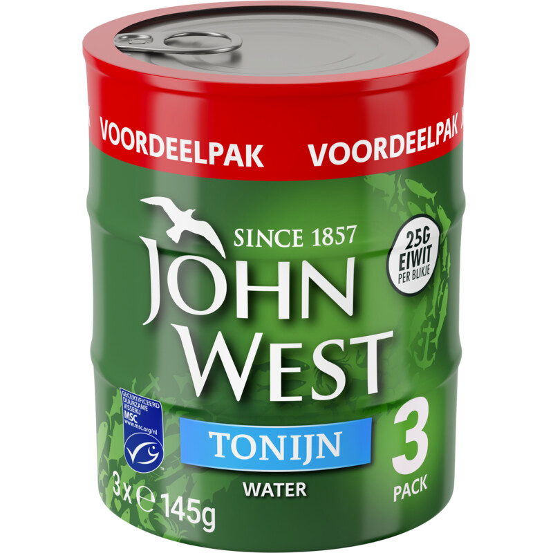 John West Tonijn in water 3-pack