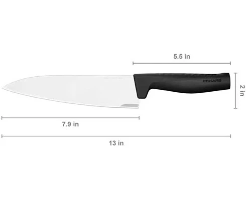 Fiskars Hard Edge knivsett 2 deler -  stor kokkekniv og grønnsakskniv