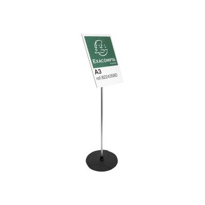 Exacompta Office Exascreen présentoir - pour A3 - noir, clair, aluminium