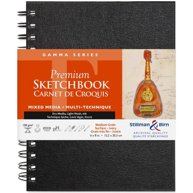 Gamma Series carnet spiralé 50F 15,2x20,3cm 150g - Ivoire