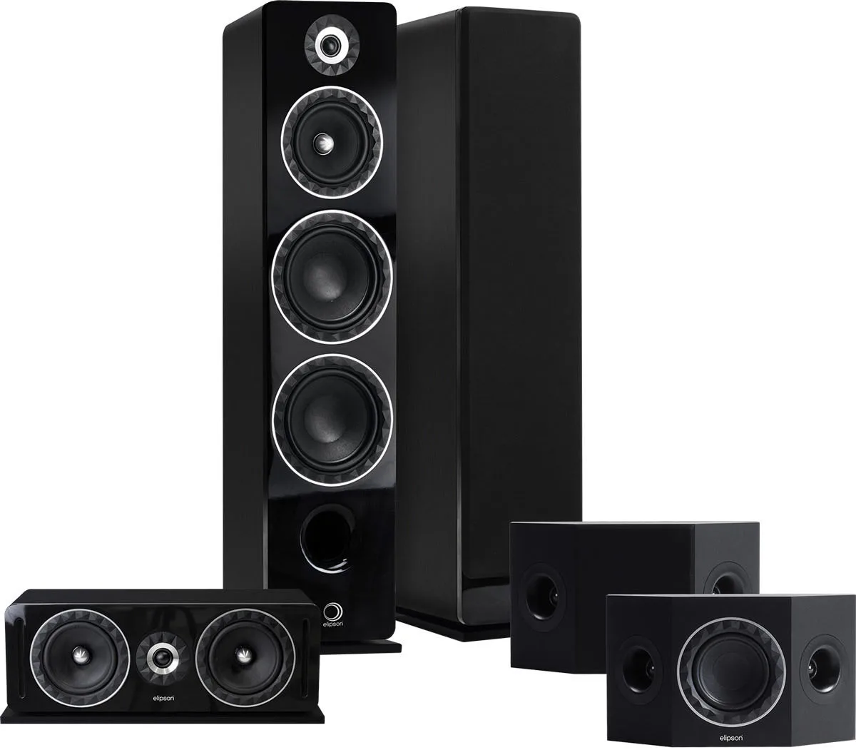 Elipson Prestige Facet 24F System 5.0 Noir Packs enceintes grand spectacle