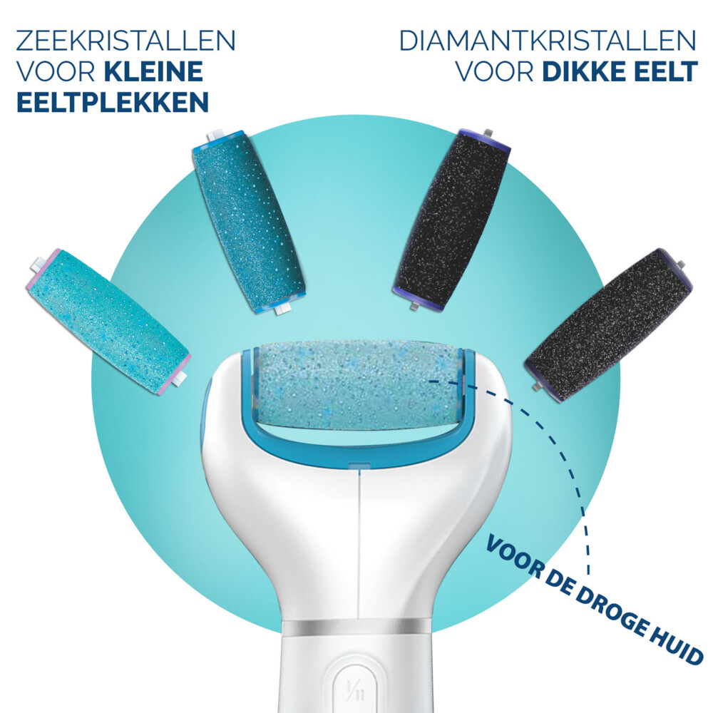 Scholl Elektrische Voetvijl Velvet Smooth en Navulling Extra Grof Pakket