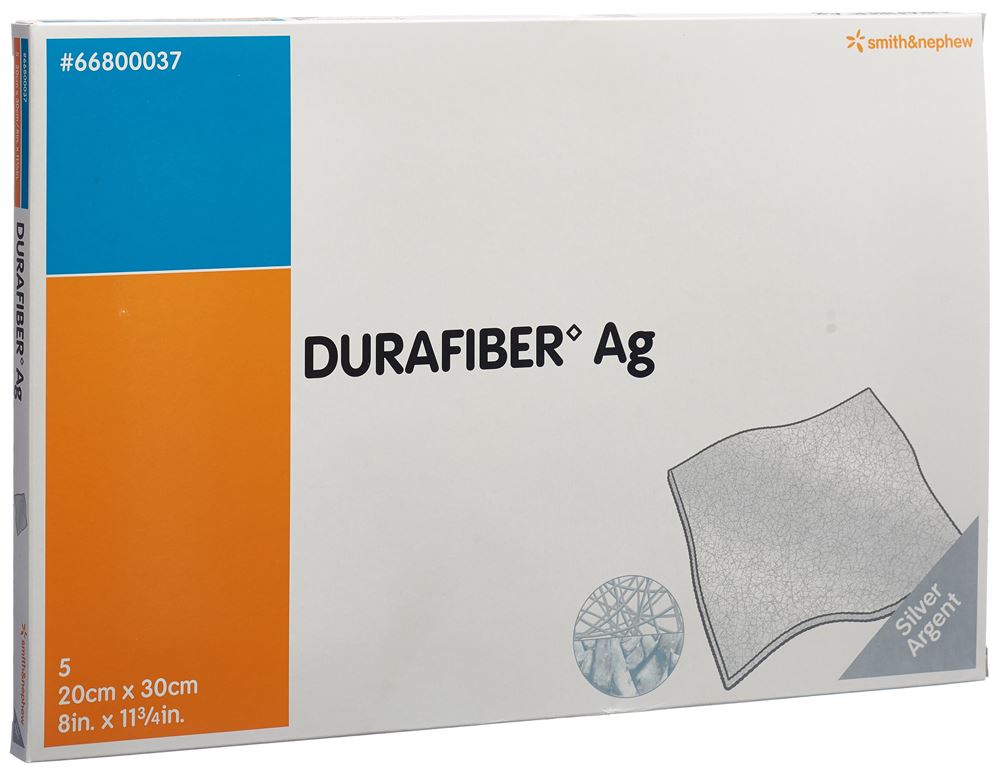 DURAFIBER Wundauflage<br>5 Stück, 20x30cm, steril