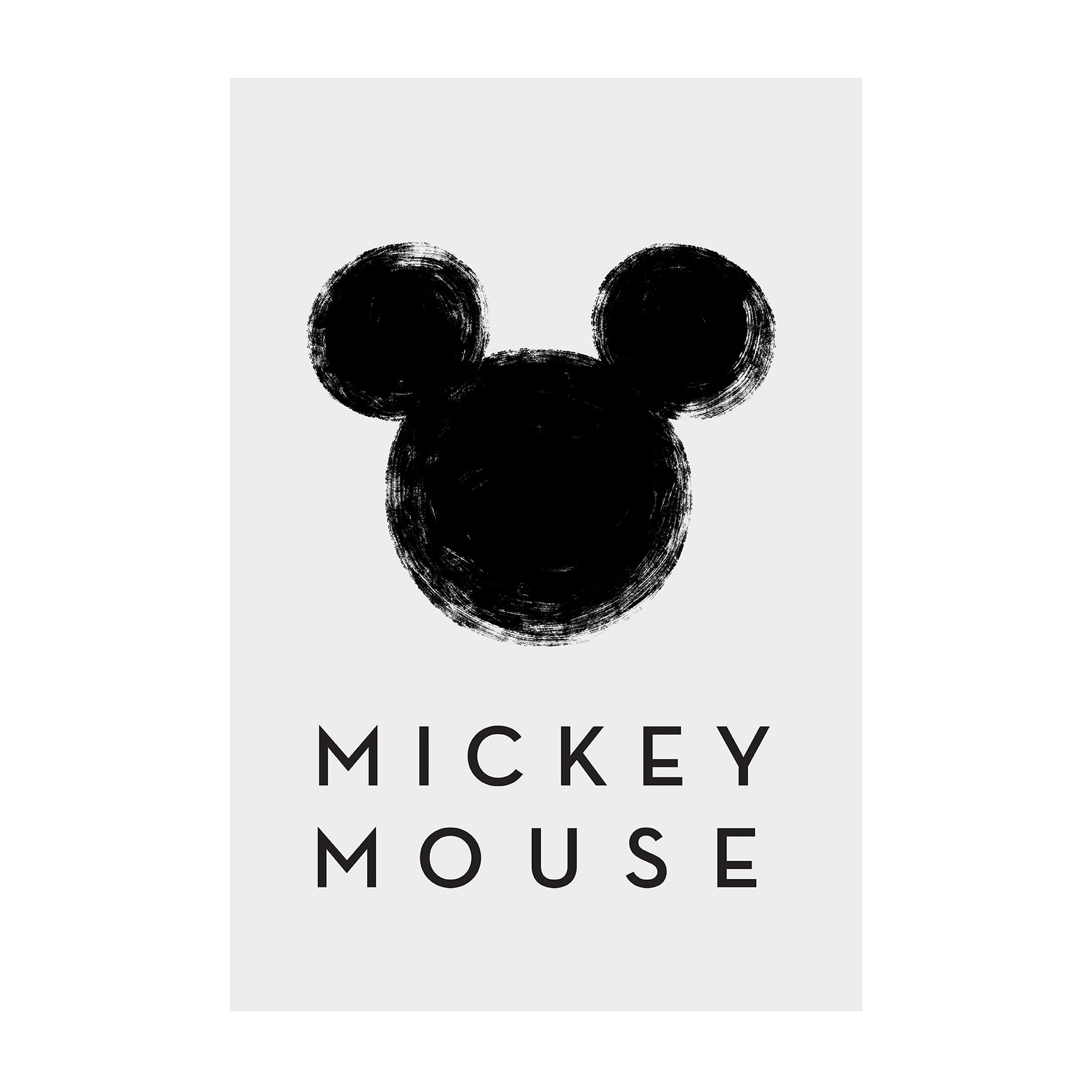 Wandbild MICKEY MOUSE SILHOUETTE - 50x70 cm