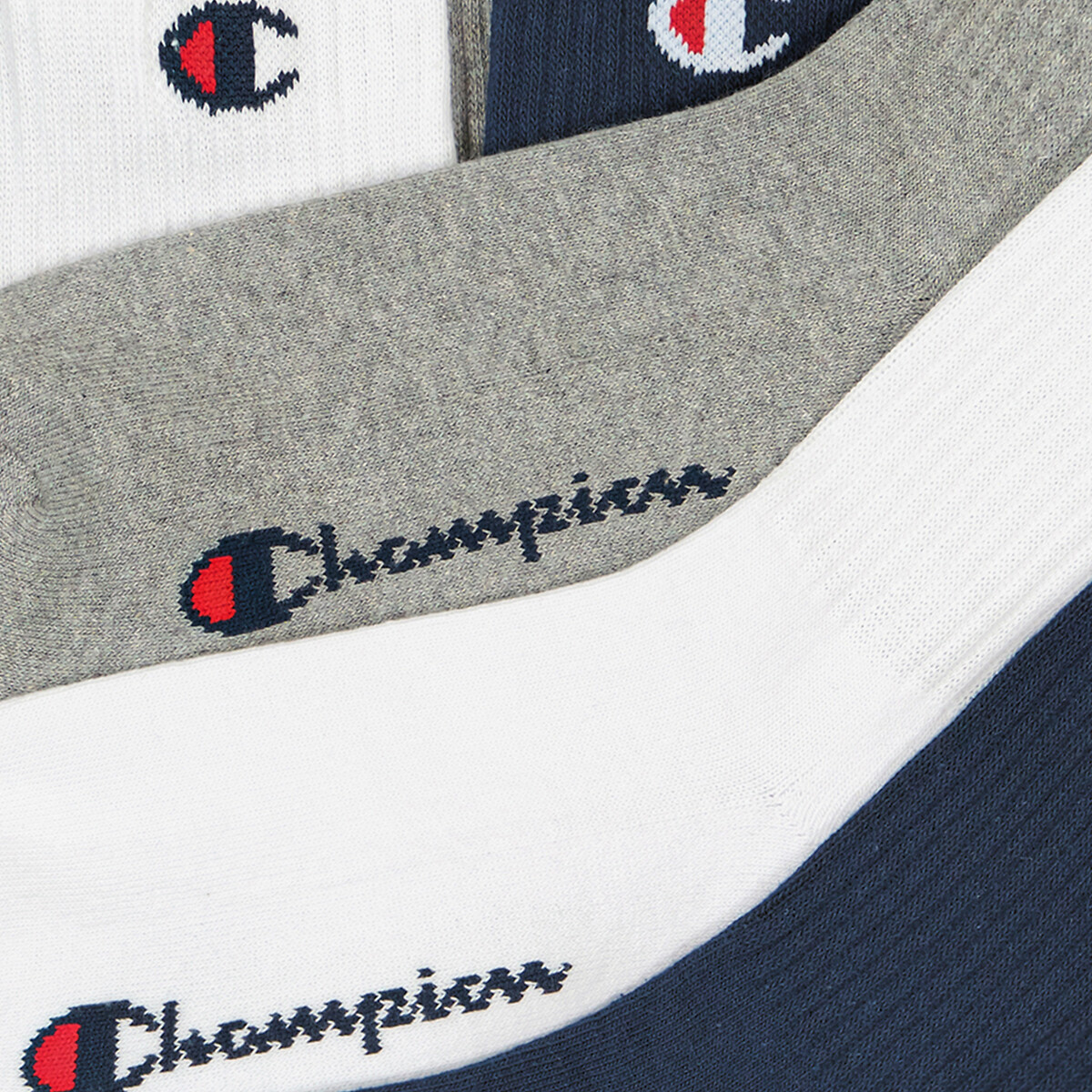 CHAMPION<br>Conjunto de 6 pares de meias com logotipo
