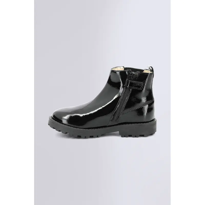 GROOFIT NOIR VERNIS BOOTS Cuir Fille