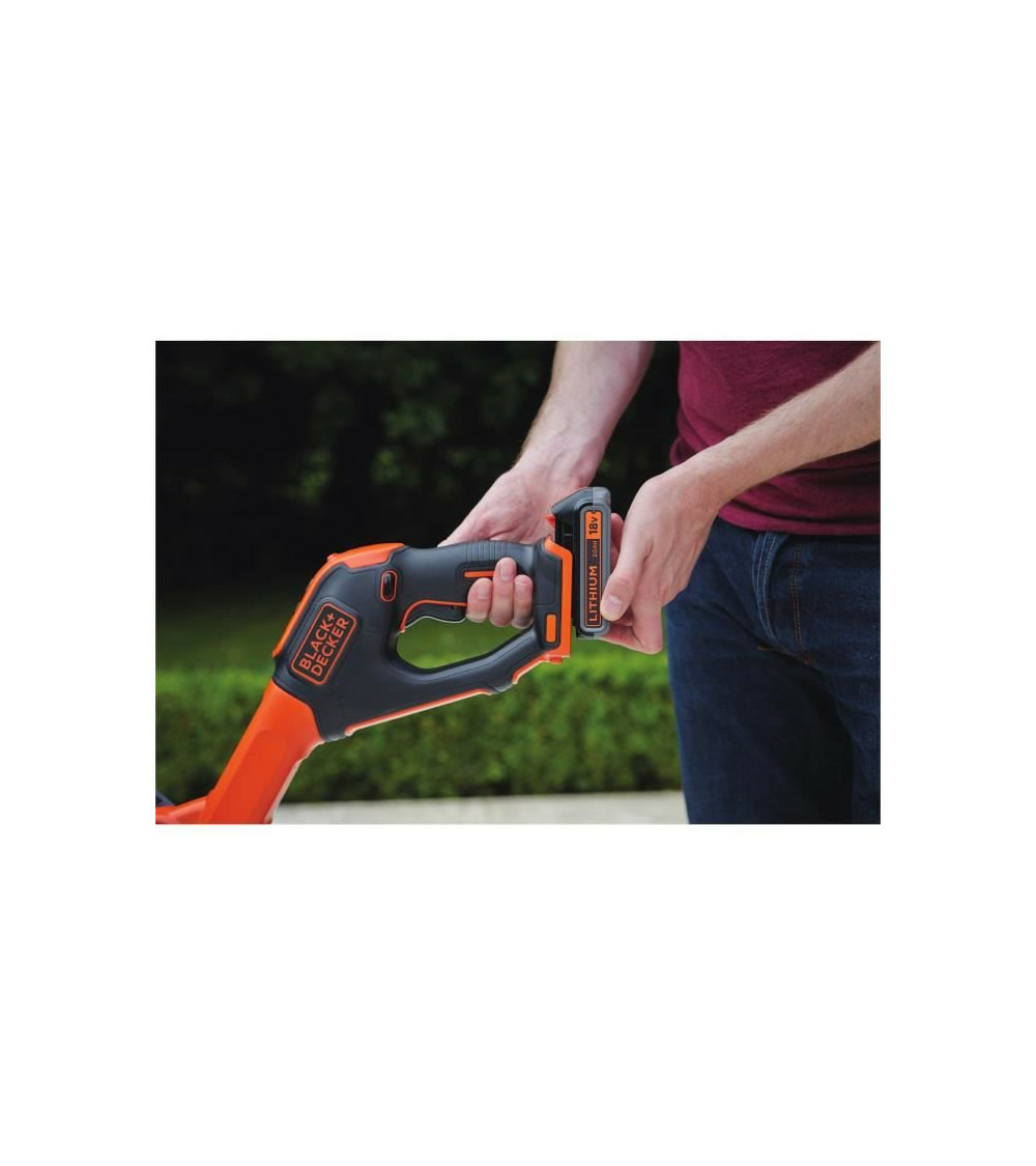 Black & decker coupe-bordures sans fil stc1820epc lithium 18 v - 28cm