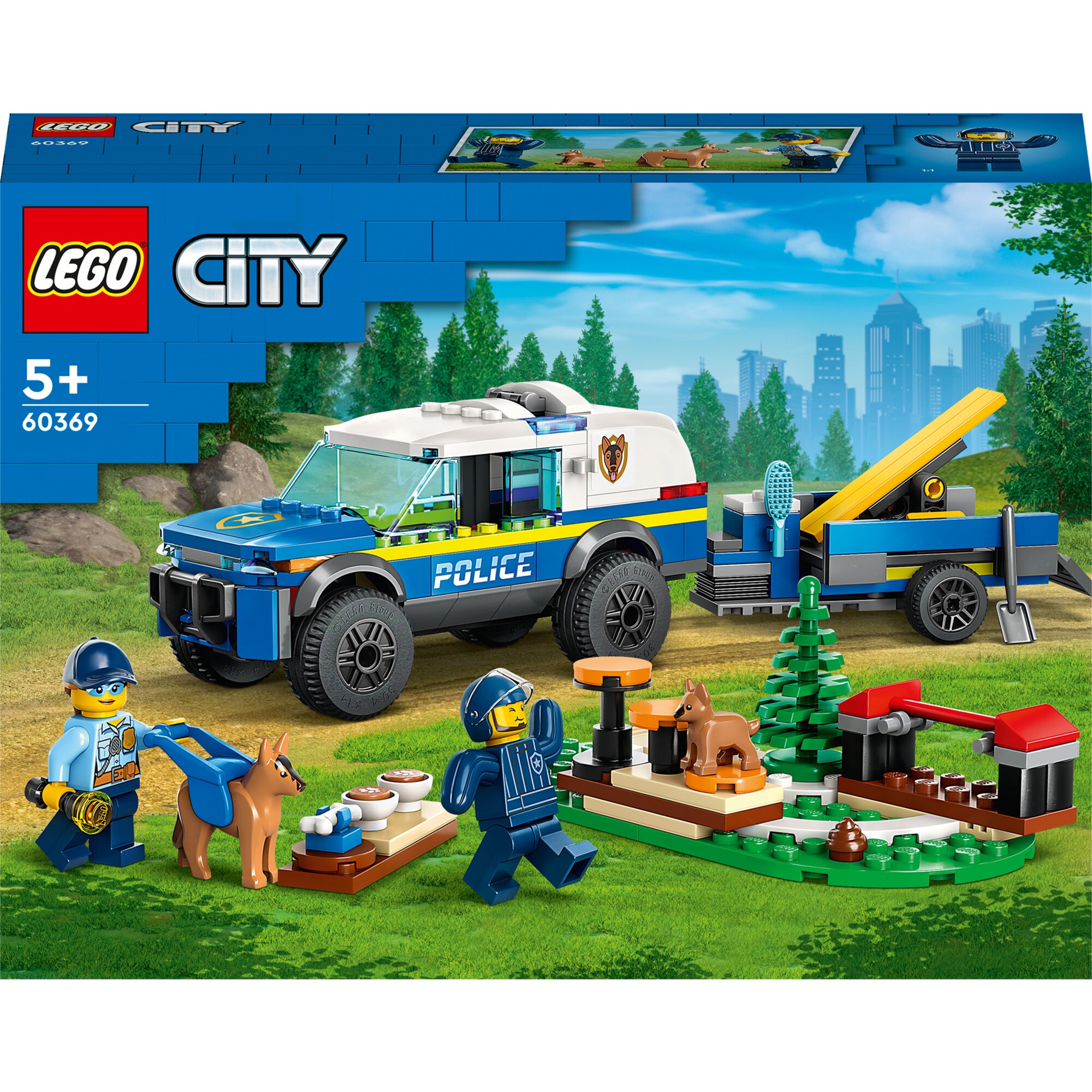 LEGO Konstruktionsspielzeug City Mobiles Polizeihunde-Training