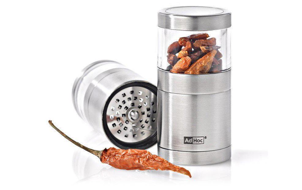 Chilischneider Voyage MP206 7.5 cm, Silber/TransparentGewürzmühle (Silber/Transparent) für