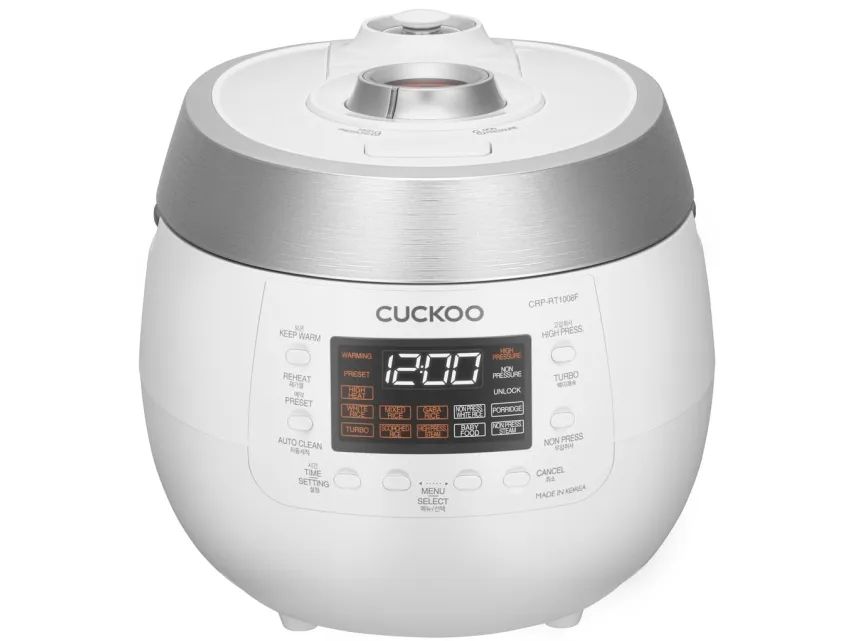 Cuckoo CRP-RT1008F, Hvid, 1,8 L, Aluminium, LED, Knapper, 1,2 m