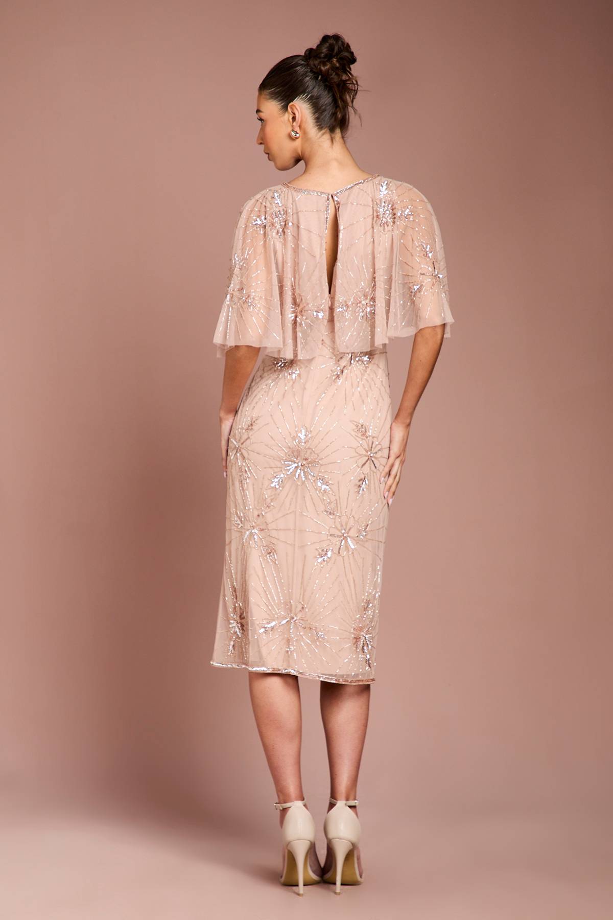 Coast Robe Midi Cape à Ornements Floraux